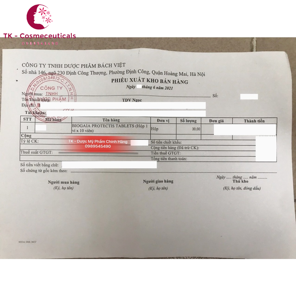 Men Vi Sinh Biogaia Protectis Tablets  - Hộp 10 Viên