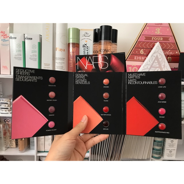 Mẫu thử son NARS 12 ô