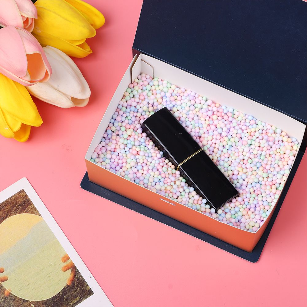 Hạt bóng xốp polystyrene nhỏ nhắn nhiều màu sắc dùng trang trí hộp quà diy