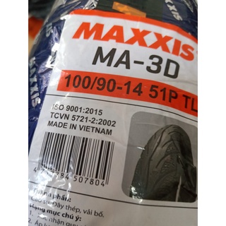 Vỏ Maxxis 100/90-14 3D  ( hình chụp trực tiếp )
