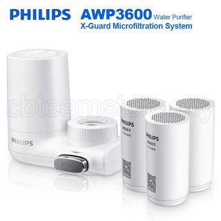 Máy lọc nước Philips AWP3600 Hệ thống vi lọc X-Guard Máy lọc nước vòi than hoạt tính dạng hạt