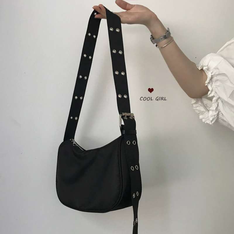 Túi vải dù dây khuy phong cách boho cá tính S072