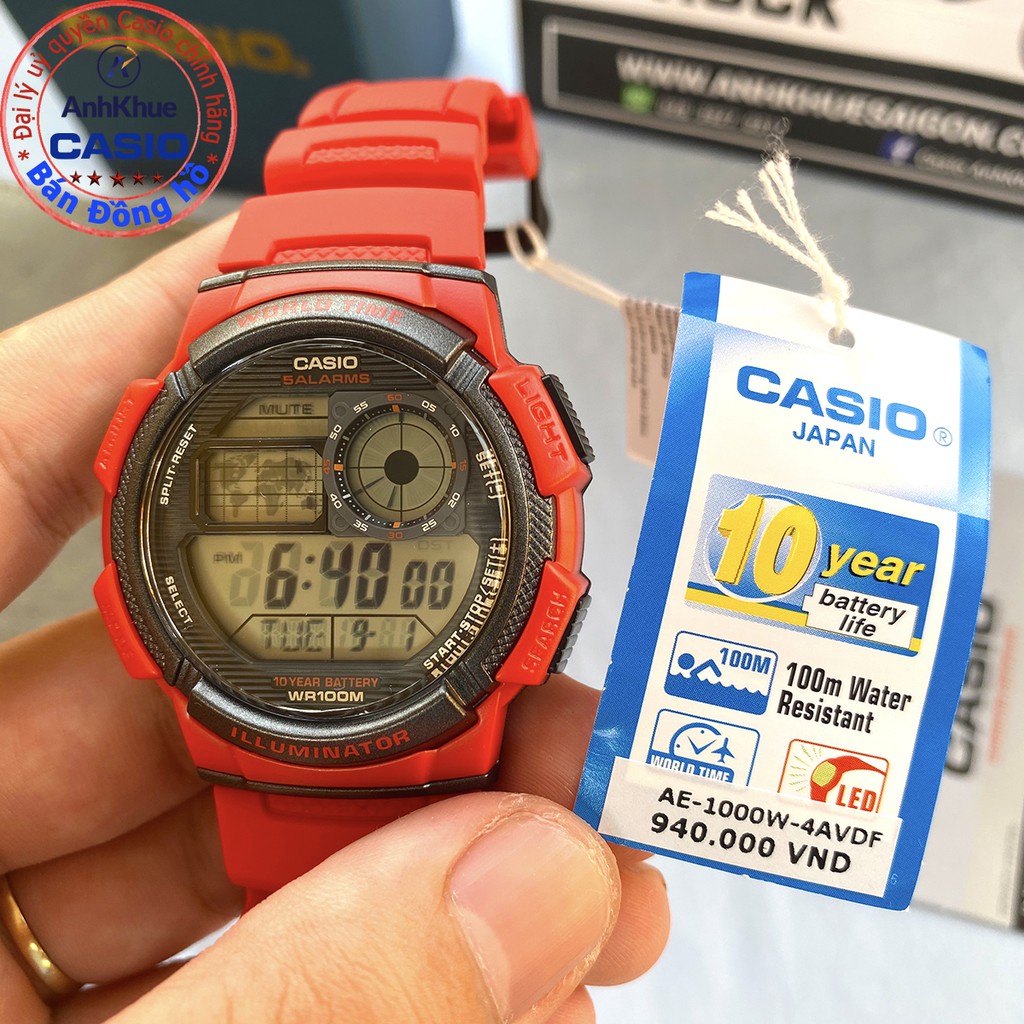 Đồng hồ nam Casio AE-1000 AE-1000W-1A3 AE-1000W-1B AE-1000W-2A AE-1000W-3A AE-1000W- | BigBuy360 - bigbuy360.vn