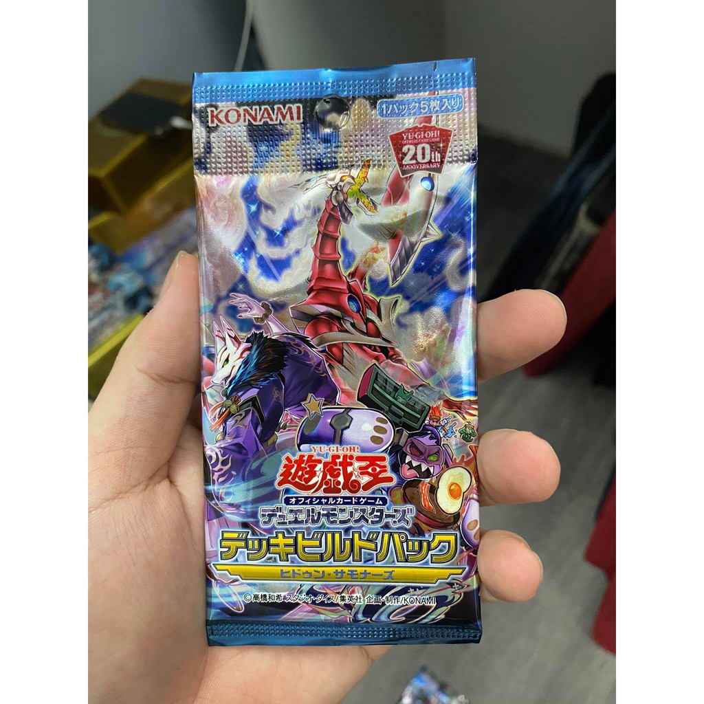 [ Dưa Hấu Yugioh ] Túi thẻ bài DBHS Deck Build Pack: Hidden Summoners  - 1 Pack 5 lá bài - Sản xuất từ Nhật