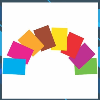 Giấy thủ công 17 x 22 cm ( 1 bịch 7 màu 7 tờ )