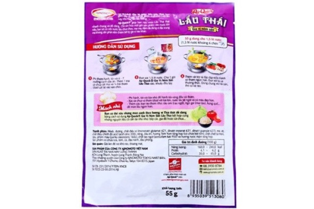 Gói gia vị lẩu thái Aji quick