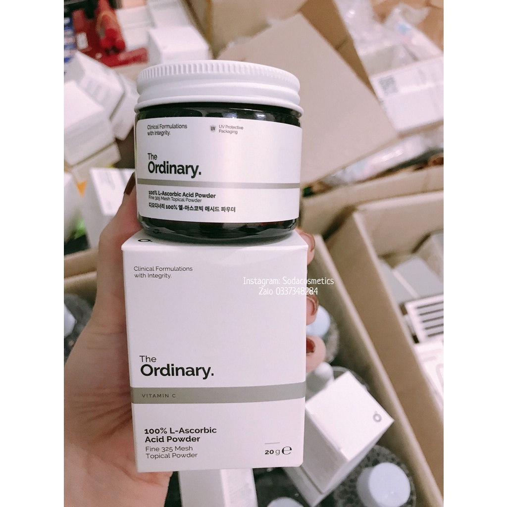 Bột Vitamin C Sáng Da & Mờ Thâm The Ordinary 100% L-Ascorbic Acid Power 20g