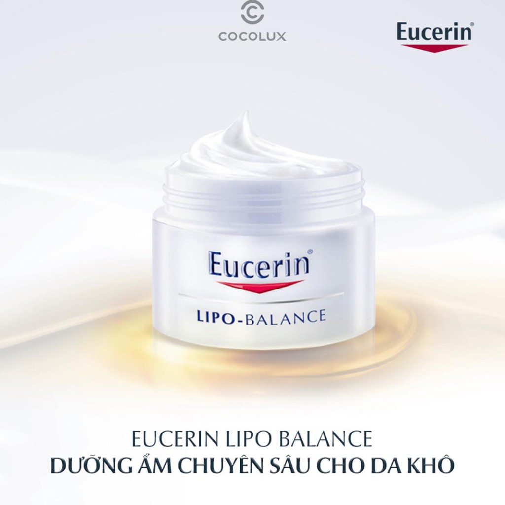 [CoCoLux]  Kem Dưỡng Ẩm Eucerin Lipo Balance Cho Da Khô, Da Nhạy Cảm +VAT