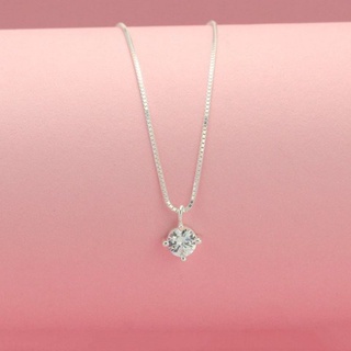 Dây chuyền bạc liền mặt đính đá cao cấp 🌼 yn jewelry