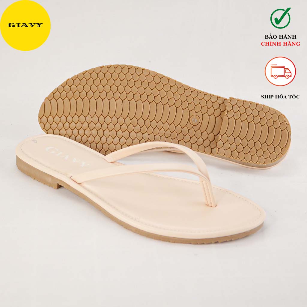 Dép kẹp nữ quai mảnh màu pastel xinh xắn C60 - GIÀY GIAVY