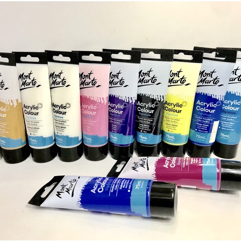 Màu Acrylic Mont Marte Signature - 75ml - tuýp lẻ