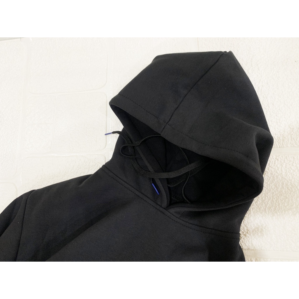 Áo khoác hoodie đen in (vải cao cấp) - in theo yêu cầu - vải nỉ dày (nỉ ngoại nhập, áo xuất khẩu)