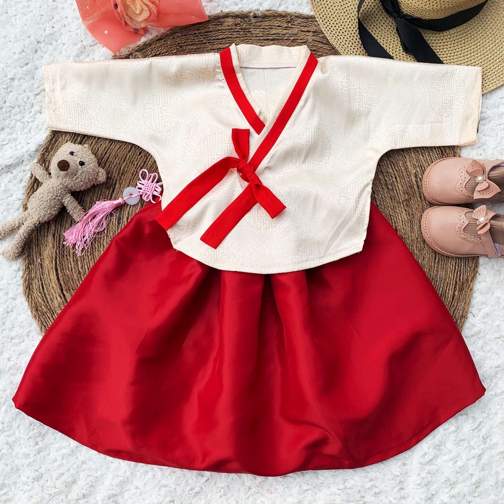 set hanbok hàn cách tân cực xinh cho bé 2022