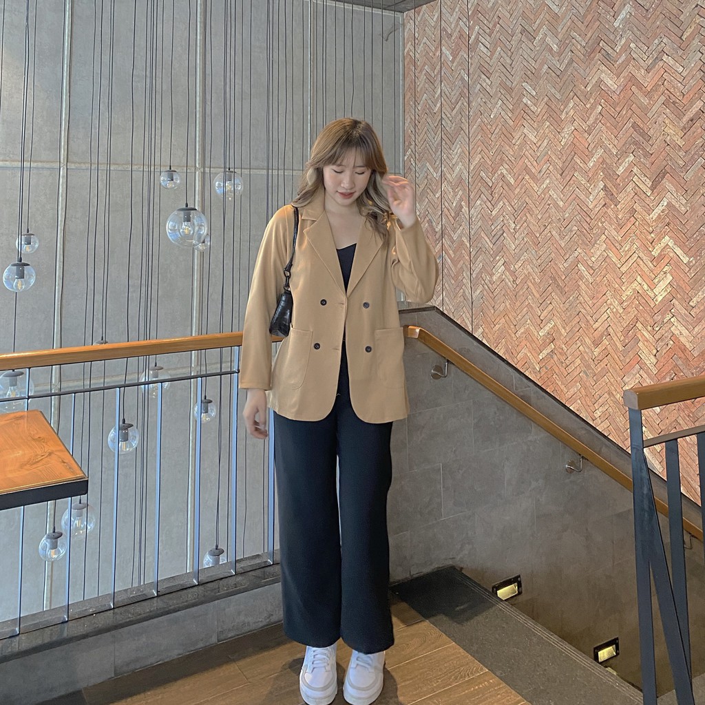 Áo Vest Blazers Nữ 💖 𝘍𝘳𝘦𝘦𝘴𝘩𝘪𝘱 💖 Áo Blazer Trơn Đen Hàn Quốc 1 Lớp Siêu Hot LAVUSA ( Ảnh Thật / Chính Chủ ) | BigBuy360 - bigbuy360.vn