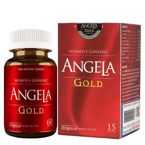 SÂM ANGELA GOLD - TĂNG CƯỜNG NỘI TIẾT TỐ NỮ, HỖ TRỢ GIẢM QUÁ TRÌNH CHÂM KINH( 60 VIÊN/ 1 HỘP)