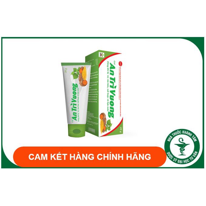 ✅[Chính hãng] GEL AN TRĨ VƯƠNG [Tuýp 20g] - Kem bôi trĩ - Dùng cho trĩ cấp, táo bón, nứt và rõ rỉ hậu môn