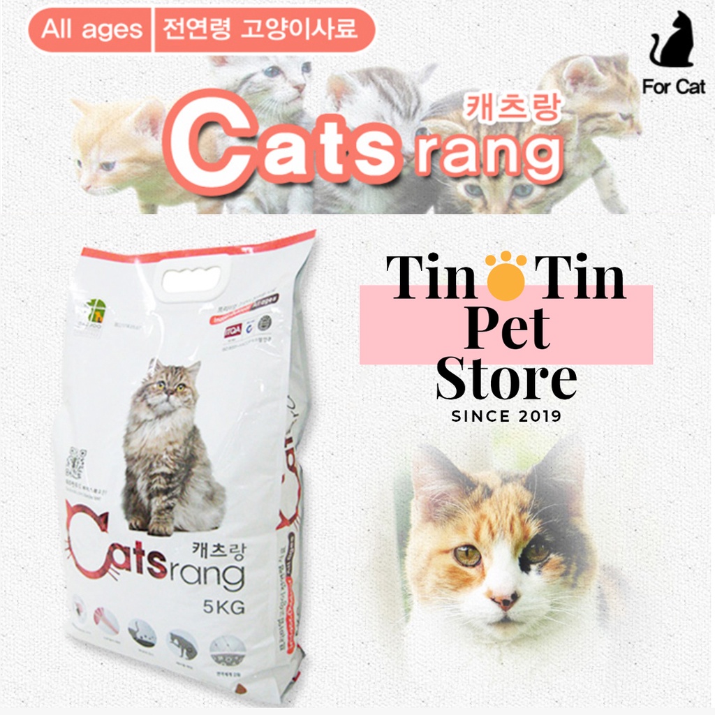 Thức Ăn Hạt Cho Mèo Catsrang 5kg Giá rẻ