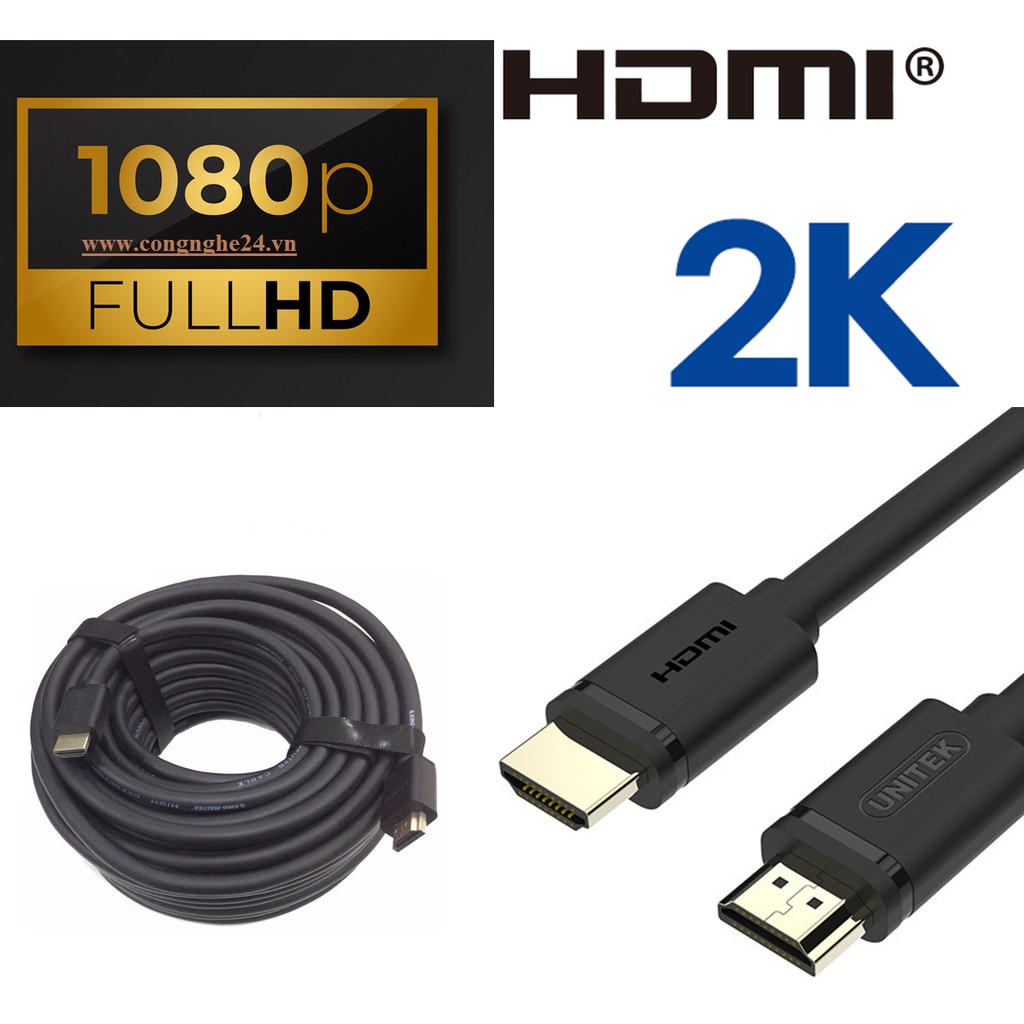 Cáp HDMI dài 5m cao cấp hỗ trợ Ethernet 4Kx2K chính hãng Unitek YC140U cao cấp