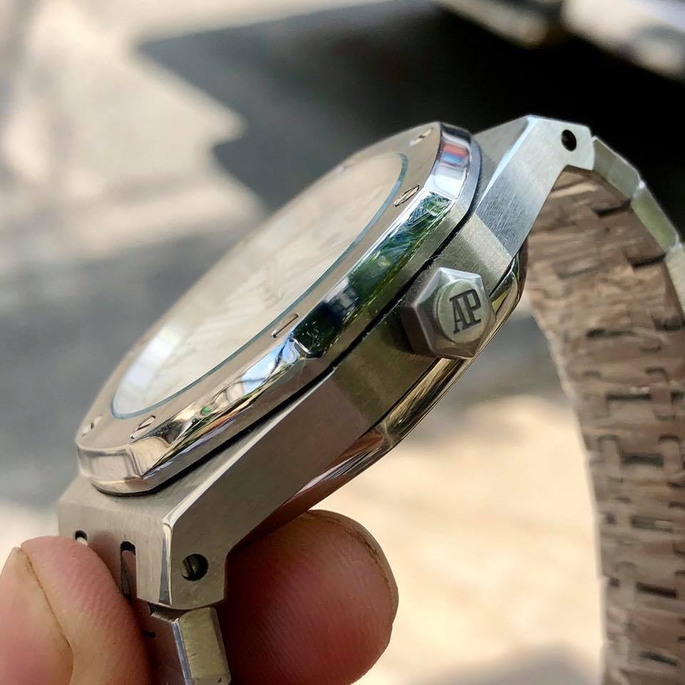 Đồng hồ Nam Ap Trắng automatic full lộ máy Nhật