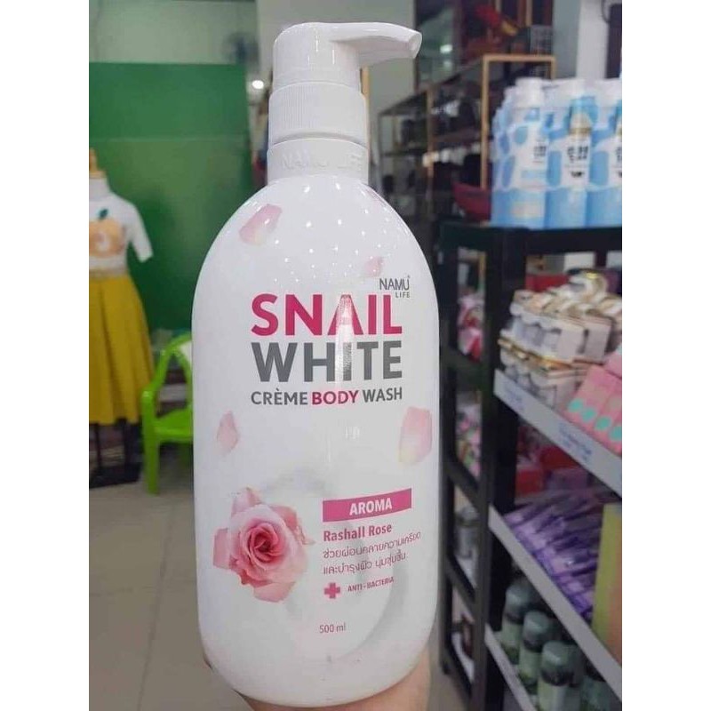 Sữa tắm dưỡng trắng SNAIL  White Creame Body Wash.