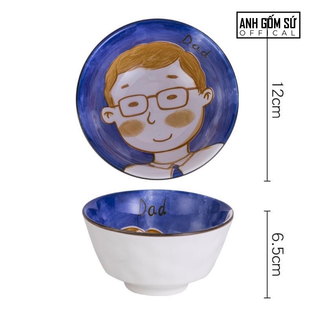 Bộ bát gia đình gốm sứ