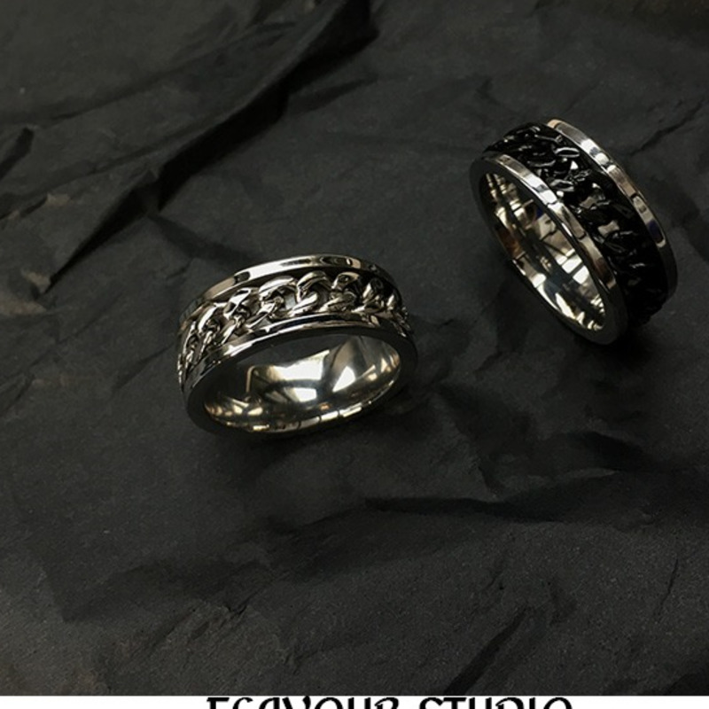 Nhẫn Thép Titan Phong Cách Hiphop Hàn Quốc Cá Tính