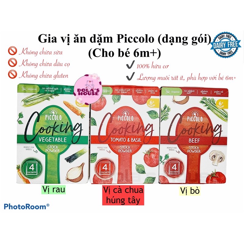 GIA VỊ ĂN DẶM PICCOLO CHO BÉ TỪ 6M