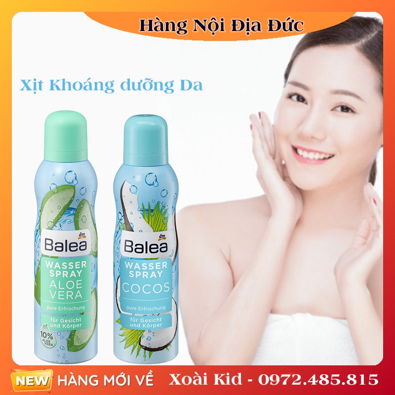 Xịt khoáng Balea Aqua cấp ẩm 75ml và 150ml của Đức -DATE MỚI ĐỦ BILL | WebRaoVat - webraovat.net.vn