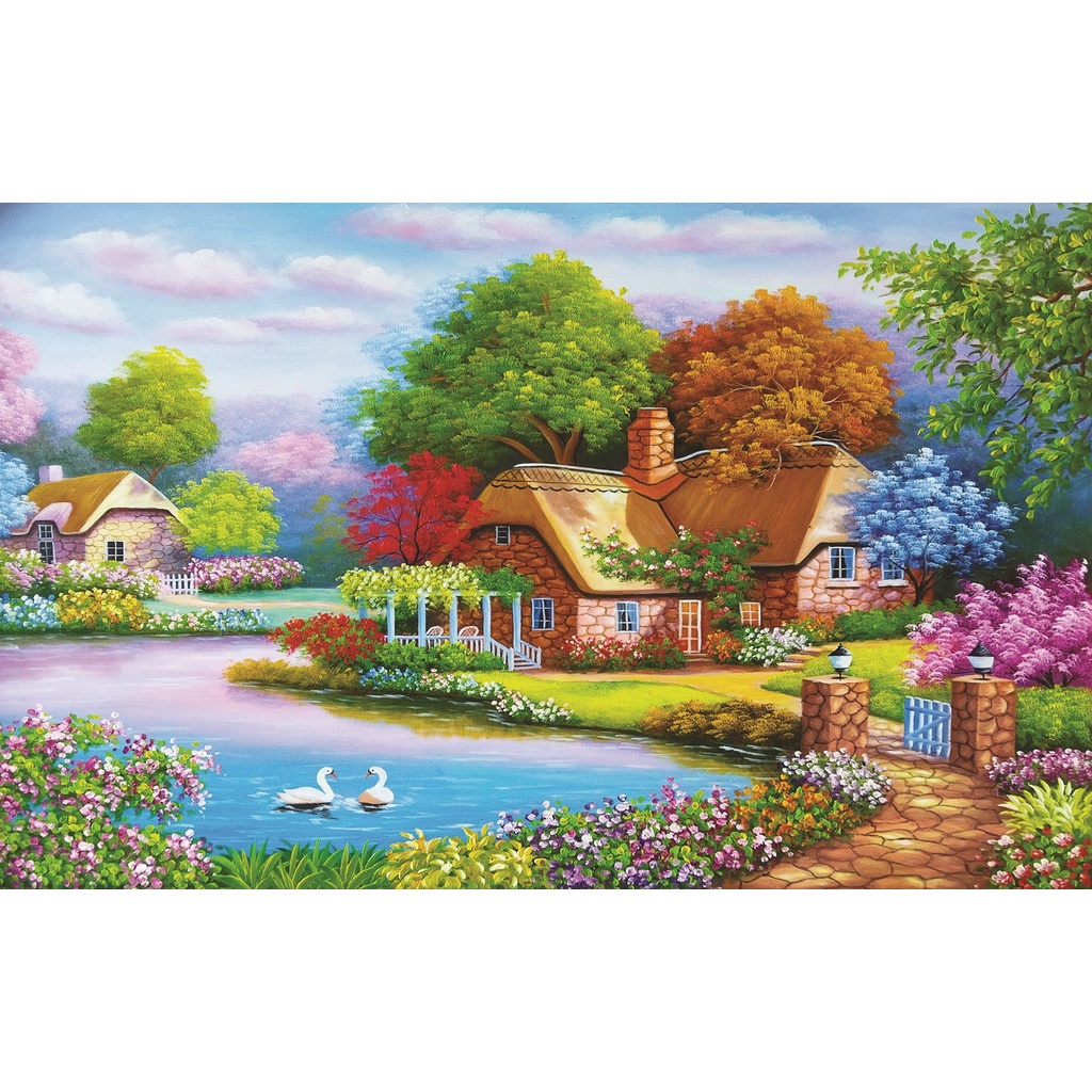 Bộ tranh xếp hình cao cấp 1000 mảnh – Hương Mùa Hè (50x80cm)