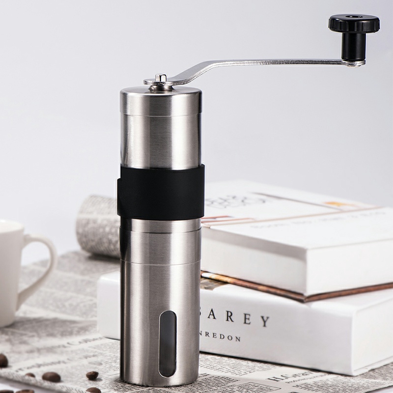 Máy xay cà phê cỡ nhỏ bằng thép không gỉ tiện lợi