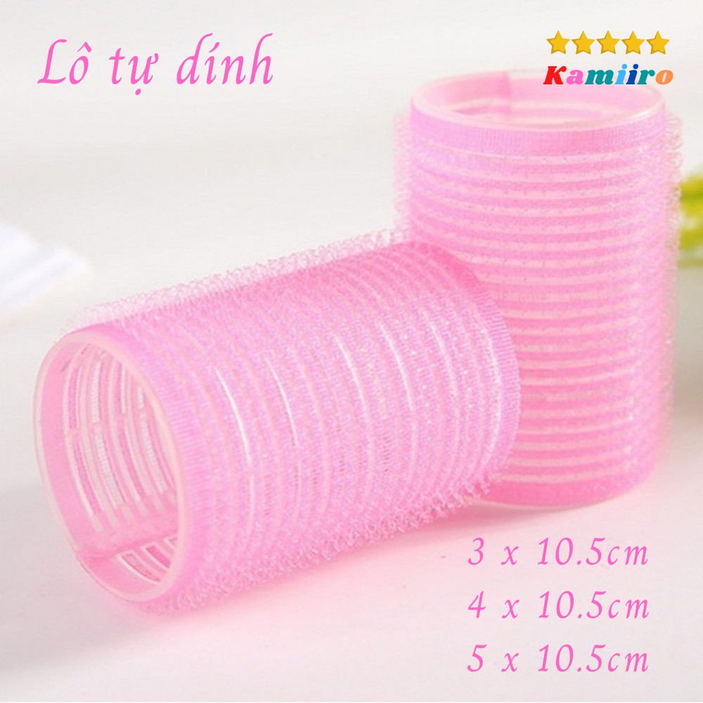 LÔ UỐN TÓC TỰ DÍNH TẠO KIỂU LÀM ĐẸP - LÔ TỰ DÍNH LOẠI 3 - 4 -5 X 10.5CM