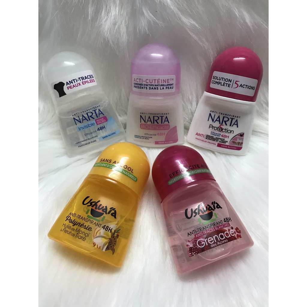 Lăn khử mùi NARTA, Lăn khử mùi Ushuaia 48h - 50ml ( lăn nách narta, lăn nách ushuaia)