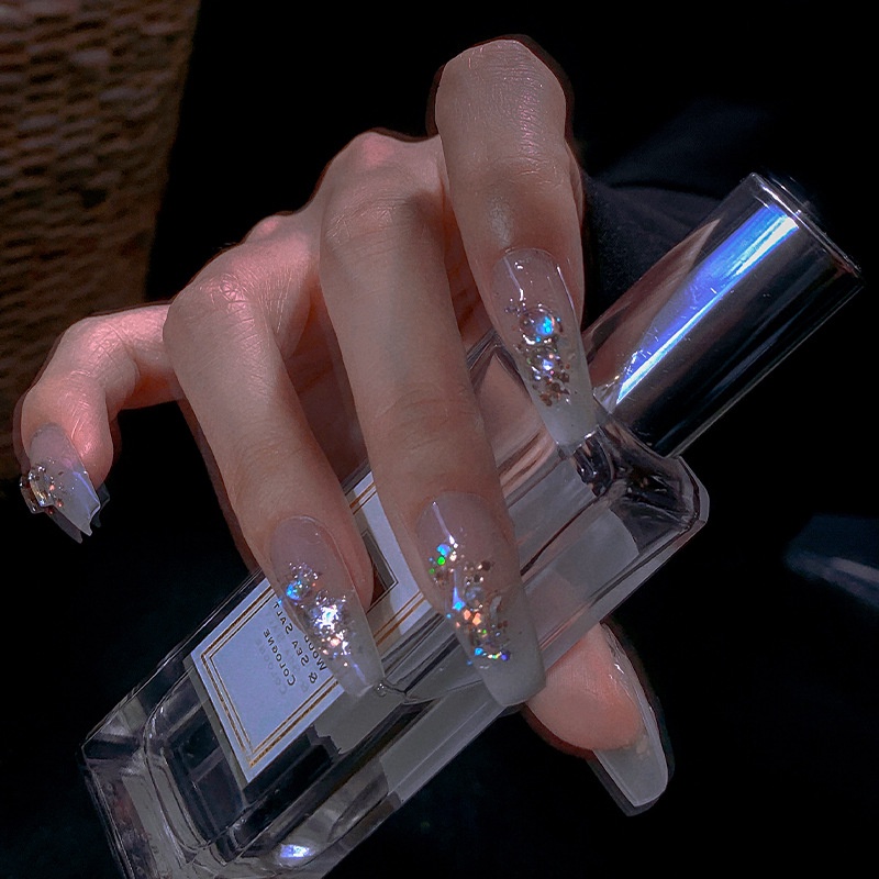 Sơn Móng Tay Siêu Mỏng Pha Lê Galaxy Phong Cách Mới Mùa Hè Lấp Lánh Hỗn Hợp