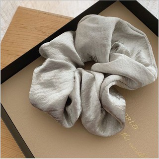 Cột tóc vải Scrunchies phi bóng nhiều màu CỠ LỚN
