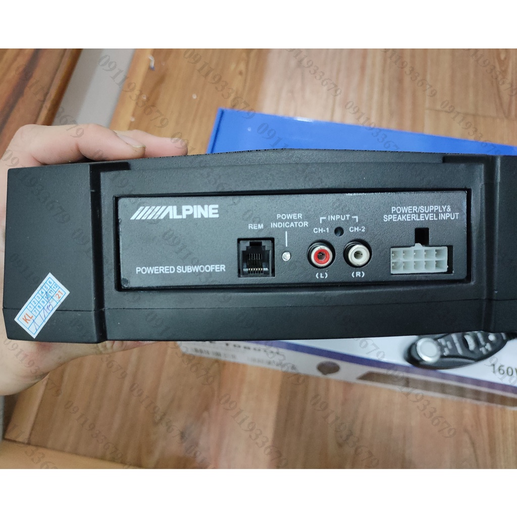 🔥HCM-Loa siêu trầm ,gầm ghế ,sup,bass hàng Nhật Bản loại ALPINE PWE -TO80OC -BH 12 tháng