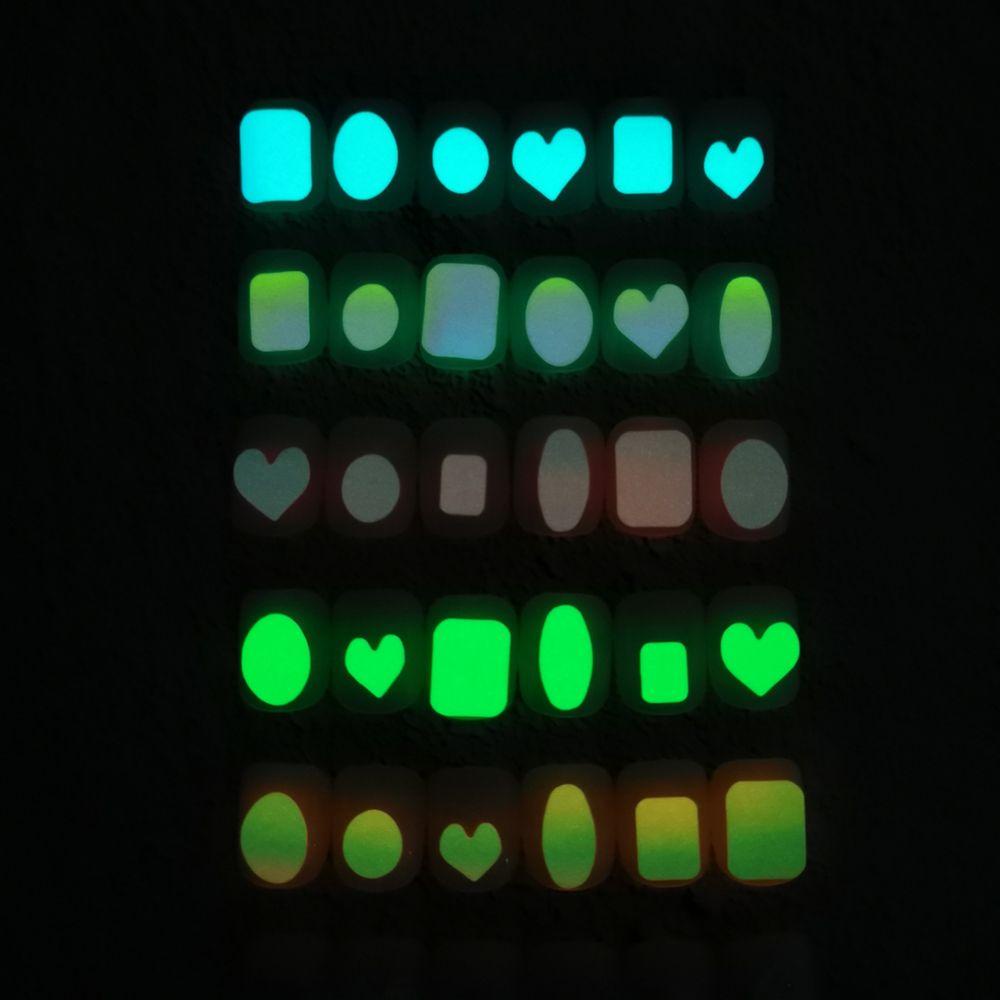 Giấy Bóng Kính Trái Tim Phát Quang Tự Dính Trang Trí Móng Tay Nghệ Thuật