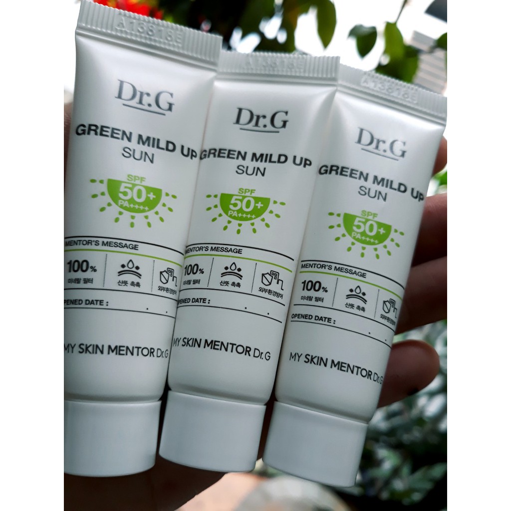 Kem chống nắng cho da nhạy cảm Dr.G (Drg)Green Mild Up Sun+ SPF 50/PA++++ (#drg)