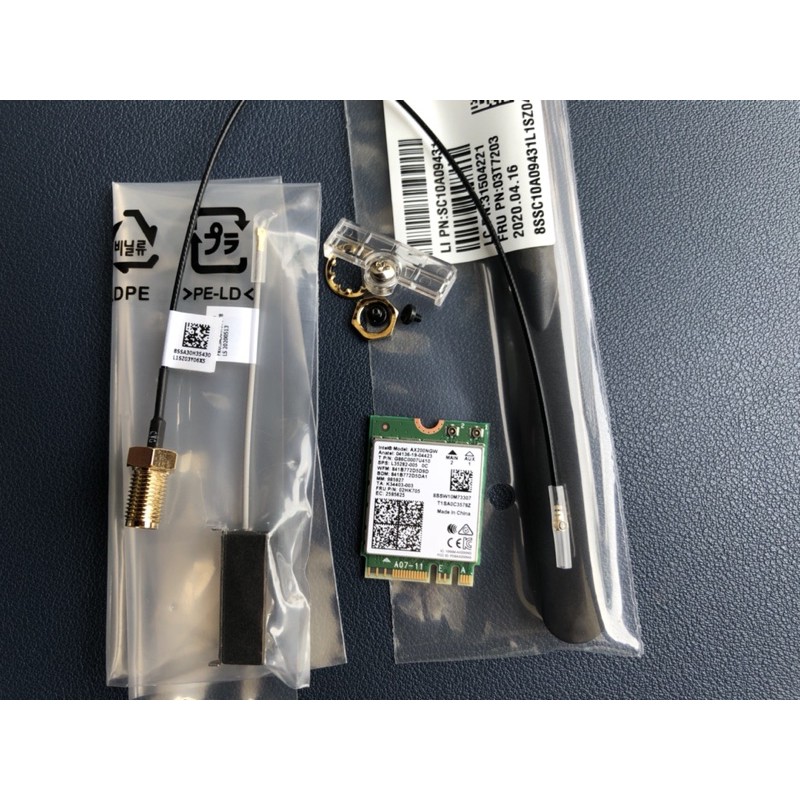 Bộ Wifi bluetooth gắn trong Intel AX200 chính hãng LENOVO dành cho tiny 6 | BigBuy360 - bigbuy360.vn