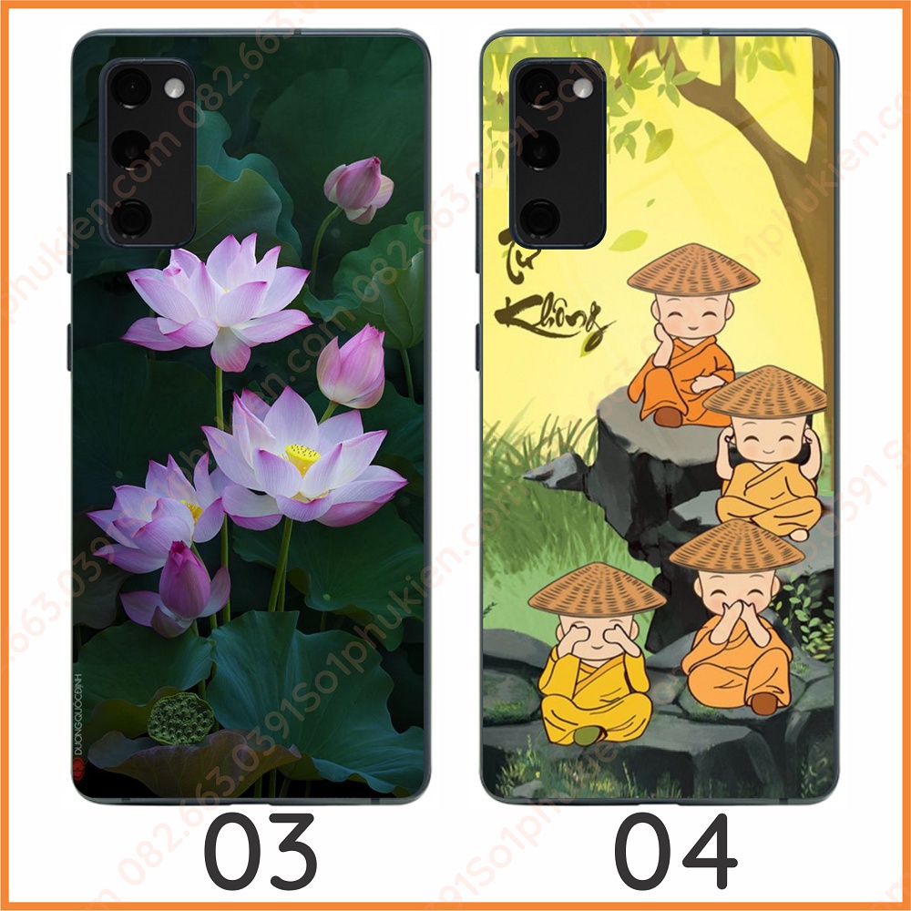 Ốp lưng Samsung S20 FE hình sắc nét, hoa sen, cá koi