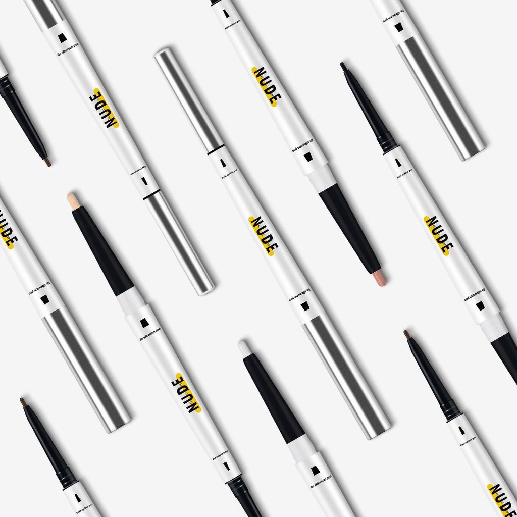 Bút Phấn Mắt Tơ Tằm Dạng Lỏng Hai Đầu Màu Đỏ NUDE Trang Điểm Tạo Bóng Cho Nữ | BigBuy360 - bigbuy360.vn