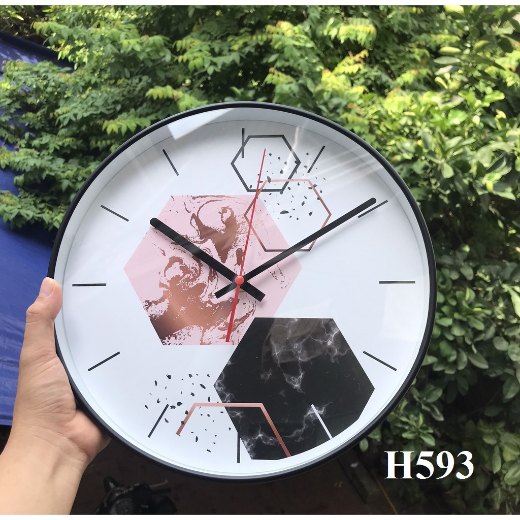 [ 8 mẫu Size 30cm, 35cm ] Đồng hồ treo tường cao cấp quartz kim trôi không tiếng động