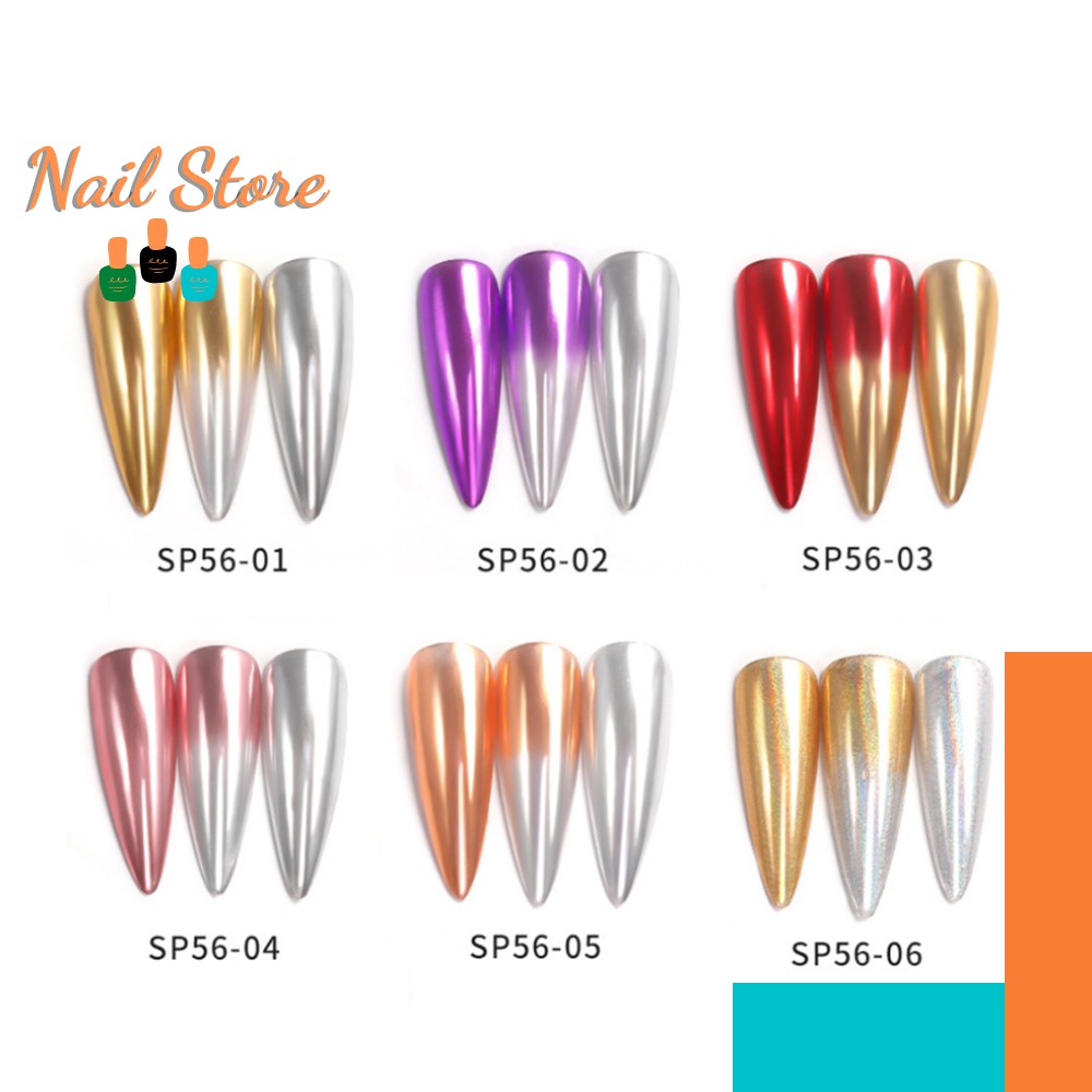 Bột Nhũ Tráng Gương Nail Siêu Sáng Móng