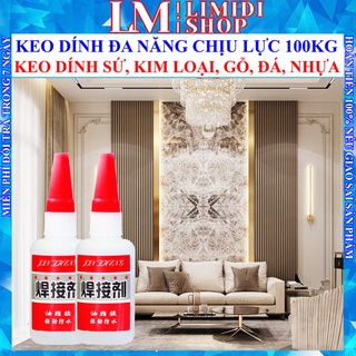 LỌ Keo Dán Siêu Dính Đa Năng Mọi Chất Liệu Cực Mạnh - Dán Gỗ, Kính, Kim Loại, Gốm Sứ, Nhựa, Tải 100Kg - LIMIDI