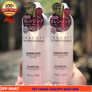 Tẩy trang chacott for professionals cleansing water 500ml