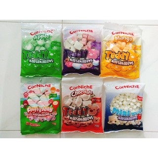 Kẹo xốp marshmallow 70g vị xoài, socola