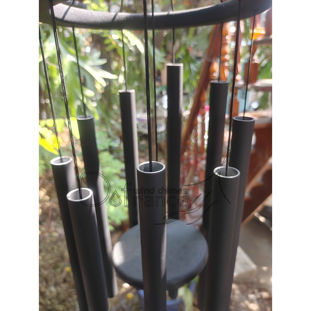 Chuông gió nhạc thiền Dofrance - 9 ống Lửa Thiêng 20mm