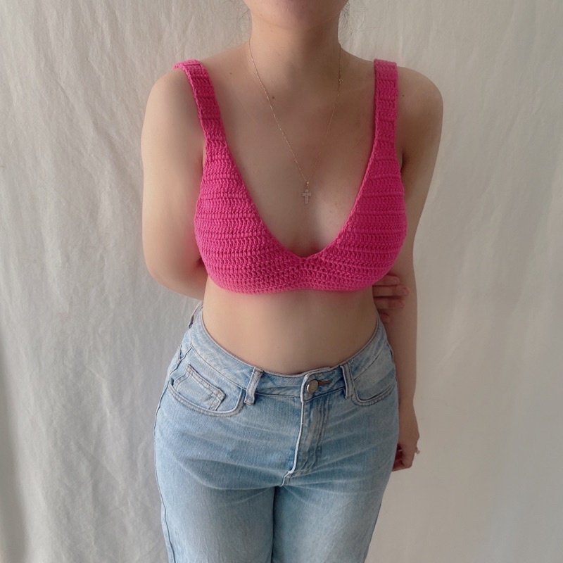 áo hai dây LYLY BRA TOP handmade crochet | BigBuy360 - bigbuy360.vn