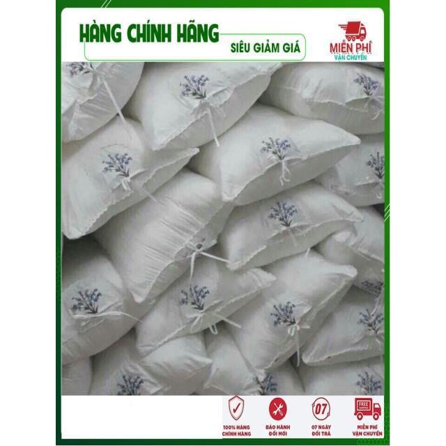 Gối Thơm Lavender Lông Vũ Ruột Gối Thơm Hương Hoa Ép Hơi (2 chiếc)