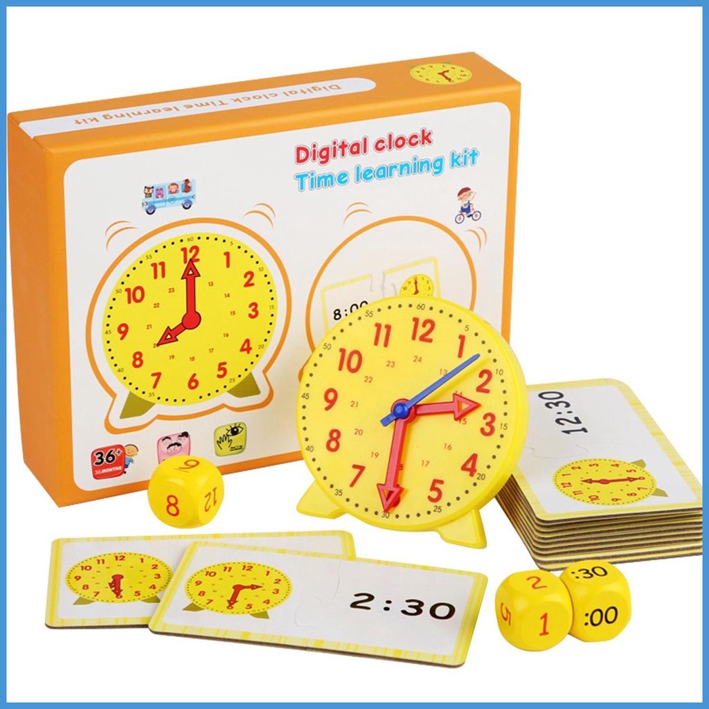 Đồng Hồ Đếm Giờ 12 / 24 Giờ Hỗ Trợ Dạy Học Cho Bé