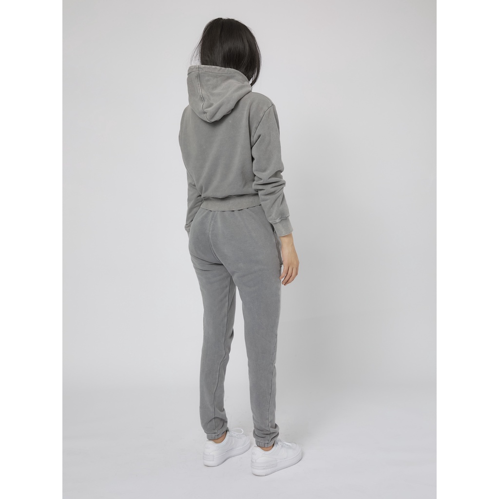 Set Bộ Nữ Quần - Áo Croptop , Chất Liệu Nỉ Co Dãn Thoải Mái,WSD000011,SOMEHOW